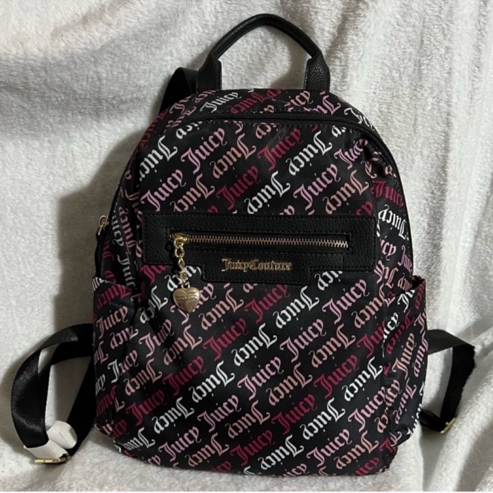 Juicy Couture Gothic Logo Quilty Pleasure Backpack